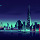 Illustration for article titled 8 of the Worlds Coolest Skyscrapers Rendered Like 1980s Futurist Art